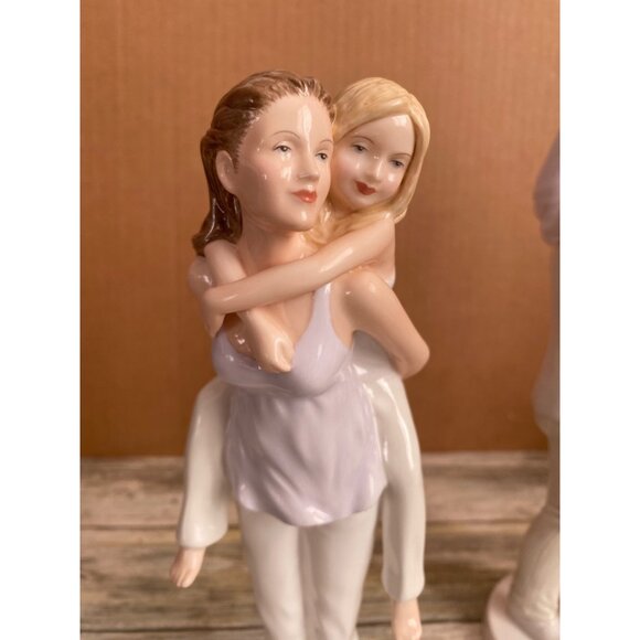 Royal Doulton Moments in Time Figurines Piggy Back & Daddy’s Girl Set - Picture 9 of 14